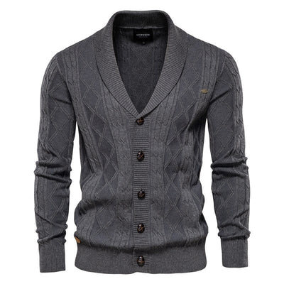 Marvin Cardigan | Luxe burton vest voor heren met knopsluiting