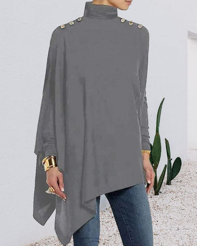 Yasmine | Een Klassieke Blouse In Één Effen Kleur