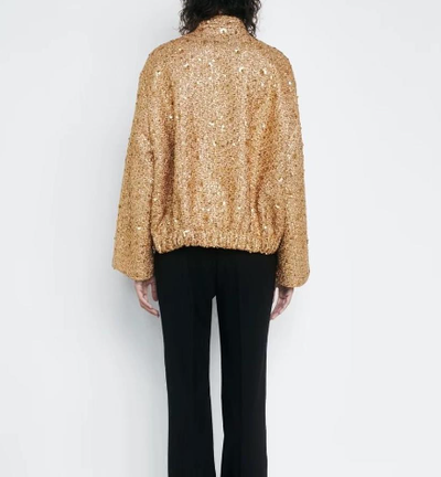 Isabella - Elegante oversized jas met goudkleurige pailetten