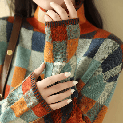 Dea - Kasjmier Couture Coltrui met Patchwork
