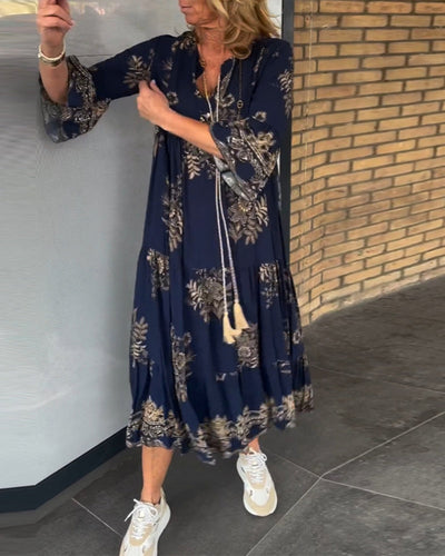 Maia - Boheemse Chic in een Adembenemende Maxi Jurk