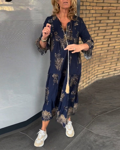 Maia - Boheemse Chic in een Adembenemende Maxi Jurk