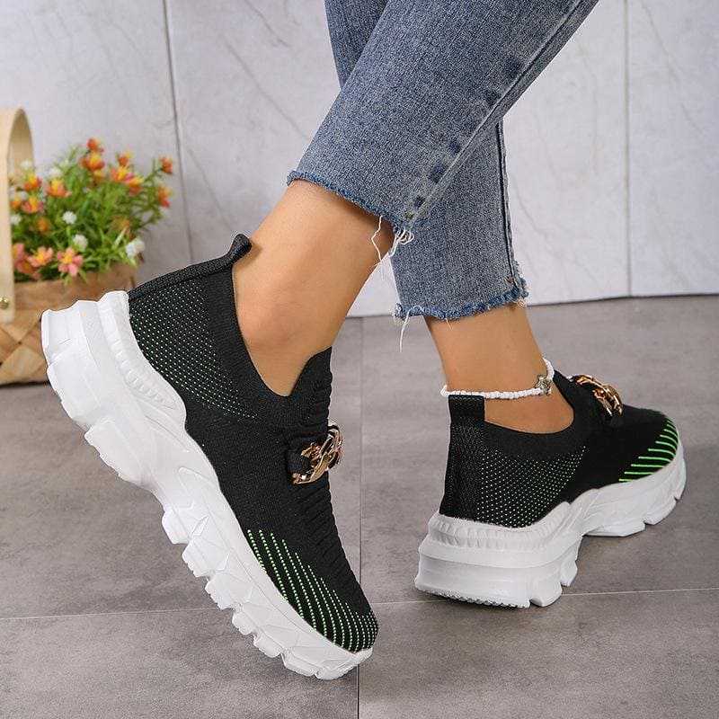 Lisa | Lichtgewicht Ademende Fly Geweven Casual Schoenen