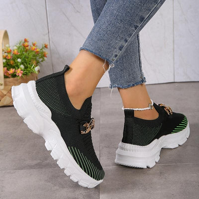 Lisa | Lichtgewicht Ademende Fly Geweven Casual Schoenen
