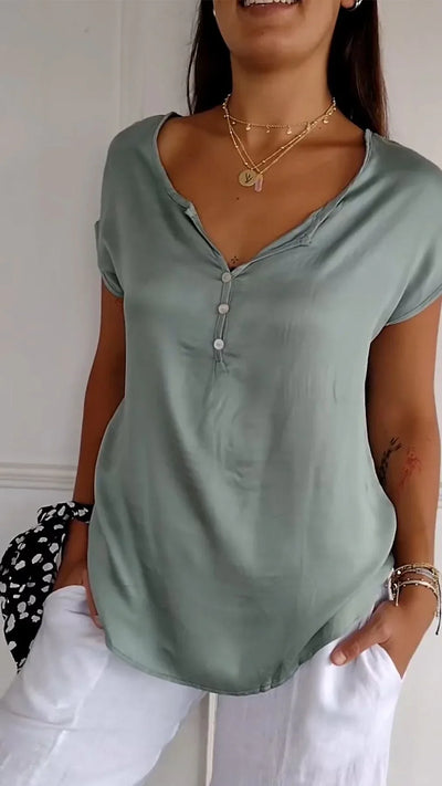 Gloria - Modieus V-hals-shirt voor dames