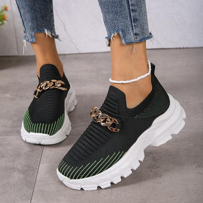 Lisa | Lichtgewicht Ademende Fly Geweven Casual Schoenen
