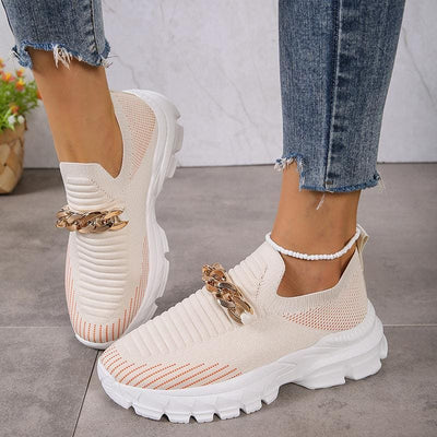Lisa | Lichtgewicht Ademende Fly Geweven Casual Schoenen