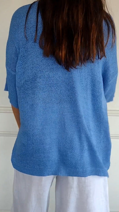 Elesia - Elegant V-Hals Top