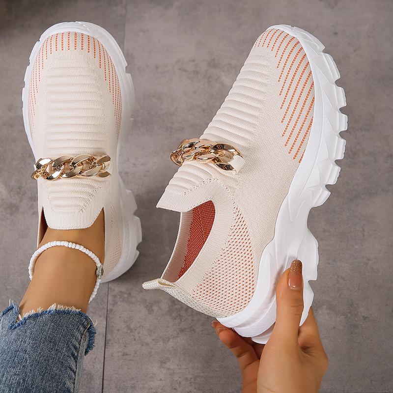 Lisa | Lichtgewicht Ademende Fly Geweven Casual Schoenen
