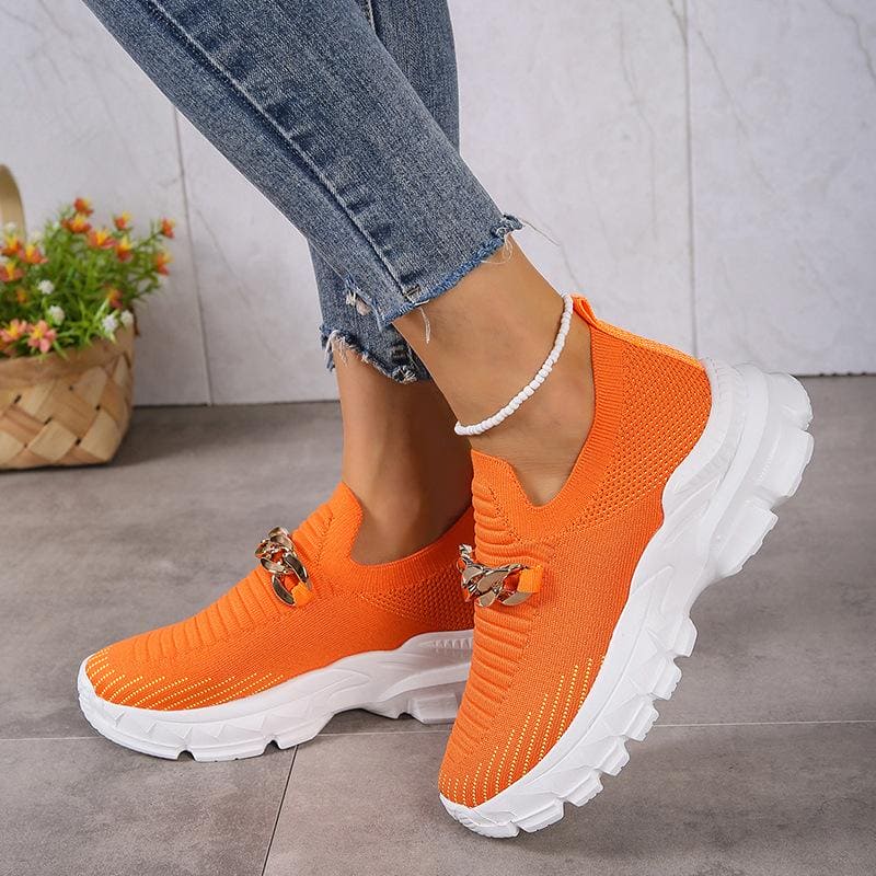 Lisa | Lichtgewicht Ademende Fly Geweven Casual Schoenen