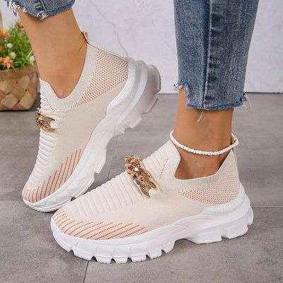 Lisa | Lichtgewicht Ademende Fly Geweven Casual Schoenen