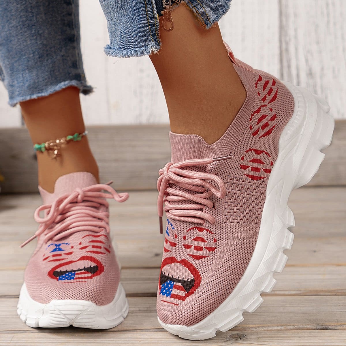 Zoë | Lichtgewicht Ademende Fly Geweven Casual Schoenen