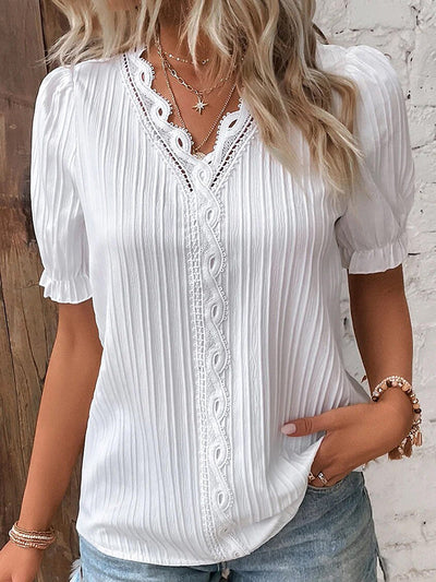 Clarisse - Elegante Kanten Blouse