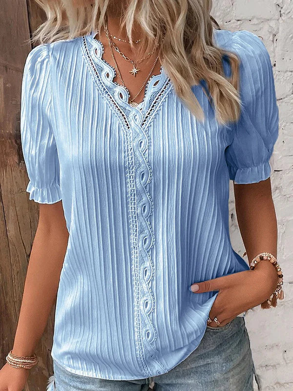 Clarisse - Elegante Kanten Blouse