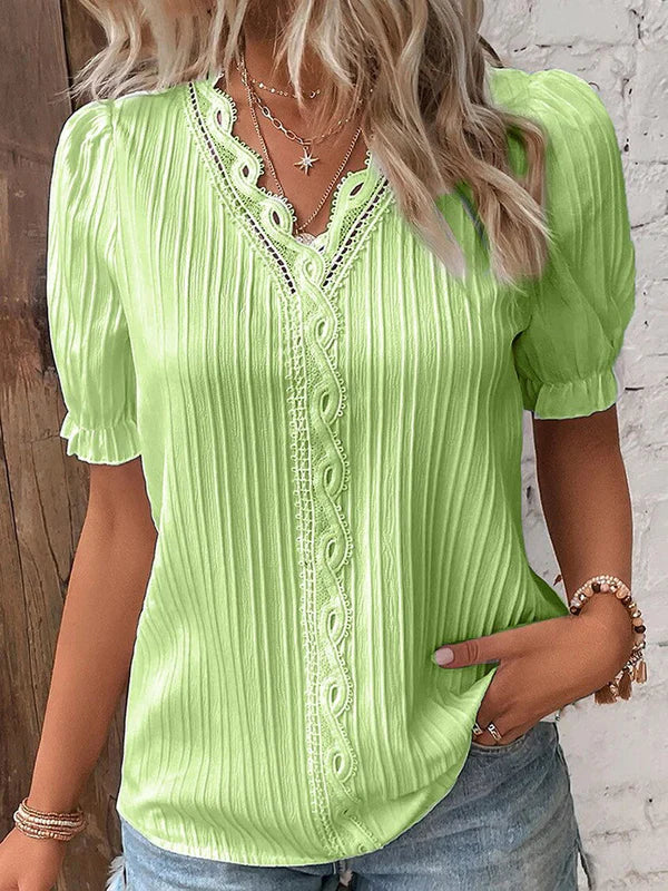 Clarisse - Elegante Kanten Blouse
