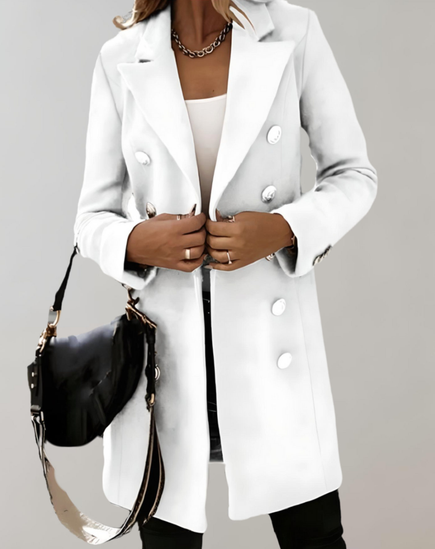 Sophie |  Lange en oversized blazer met grote knopen