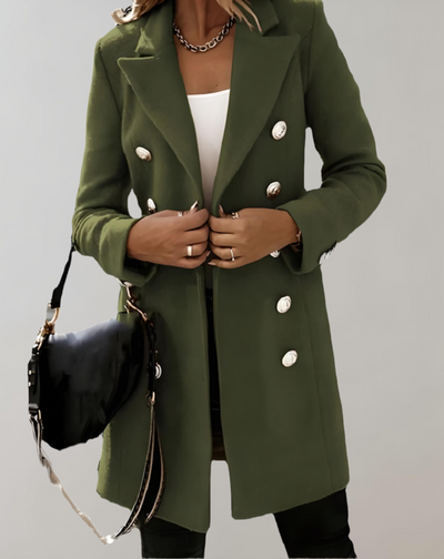 Sophie |  Lange en oversized blazer met grote knopen