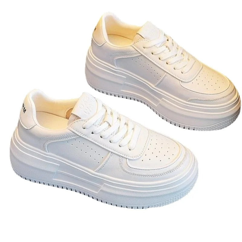 Eloise - Witte platform schoenen