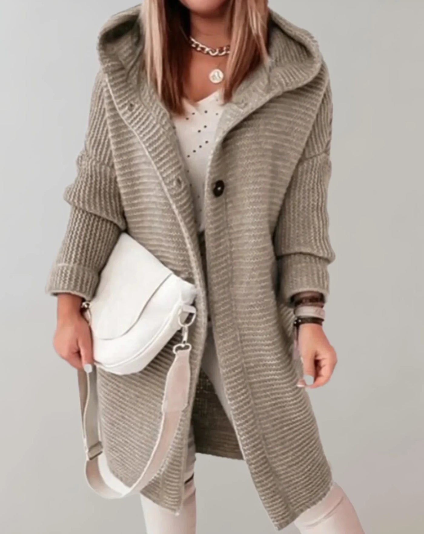 Ellie - Modieuze Lange Hoodiejas voor Vrouwen