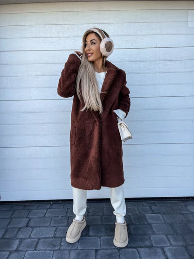 Mont Blanc - Wintermantel in Teddy Stijl