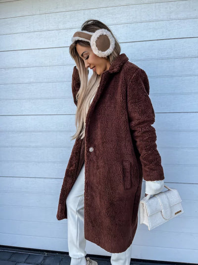 Mont Blanc - Wintermantel in Teddy Stijl