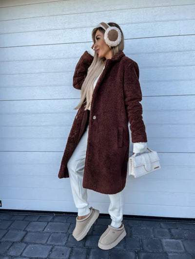 Mont Blanc - Wintermantel in Teddy Stijl