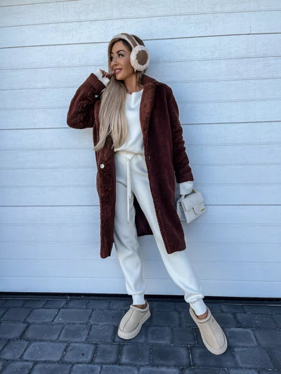 Mont Blanc - Wintermantel in Teddy Stijl