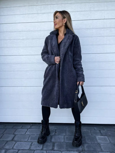 Mont Blanc - Wintermantel in Teddy Stijl
