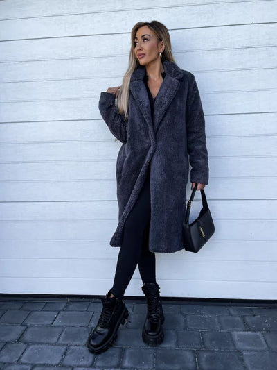 Mont Blanc - Wintermantel in Teddy Stijl