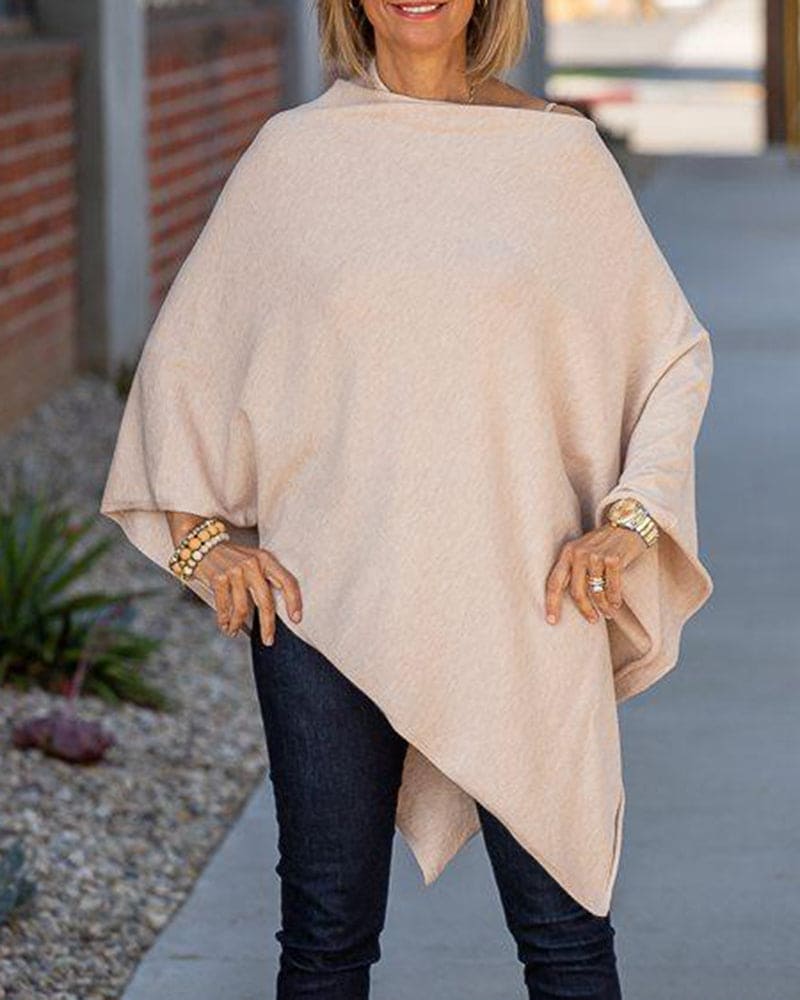 Sophie | Fuchsiakleurig poncho