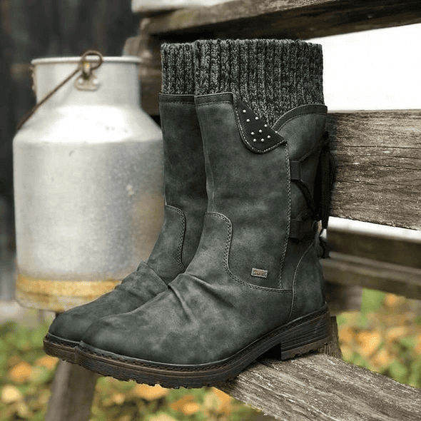 Lara | Winter warme rug veterschoenen schoenen