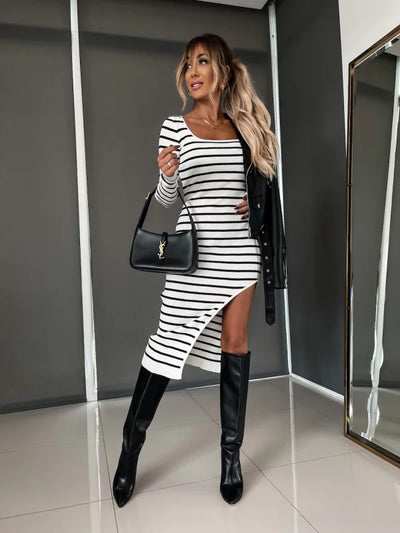 Arbez -  Gestreepte zebra Jurk