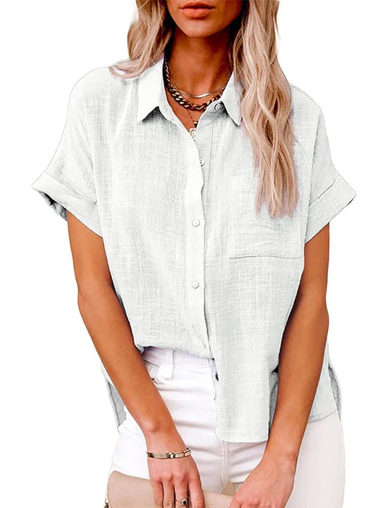 Jaliyah - Casual Button-Up Blouse voor dames