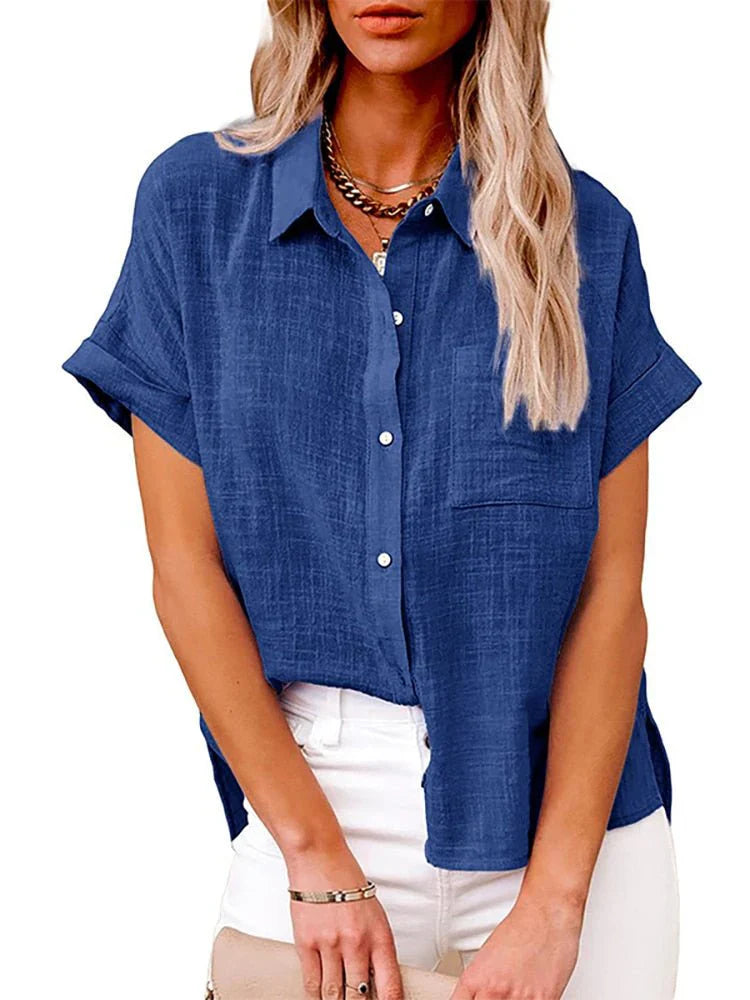 Jaliyah - Casual Button-Up Blouse voor dames