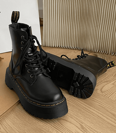 Mara Boots | Trendy zwarte leren dameslaarzen