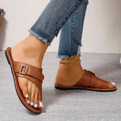 Neve | Leren sandalen