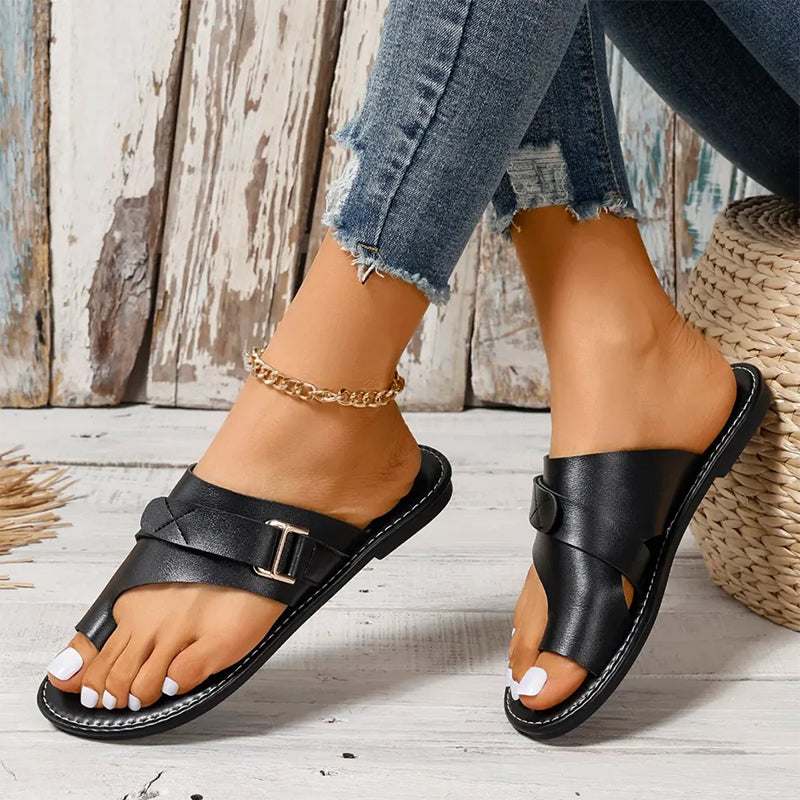 Neve | Leren sandalen