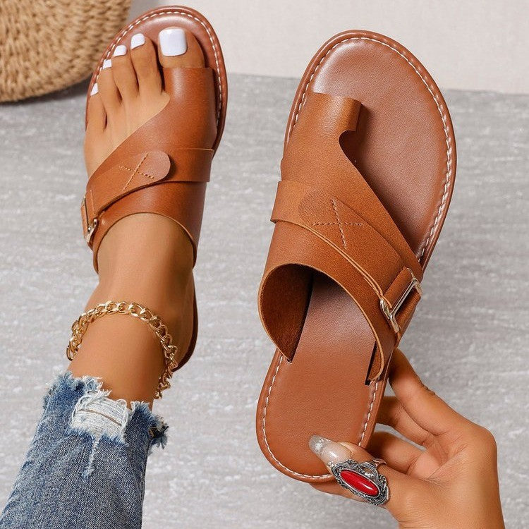 Neve | Leren sandalen