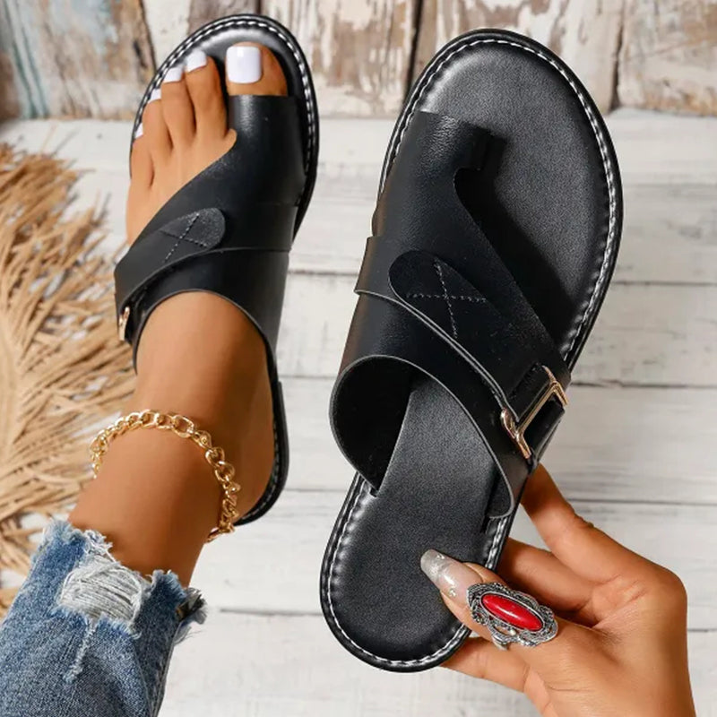 Neve | Leren sandalen