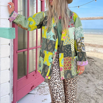 Aztek - Modern damesvest met kleurrijke print