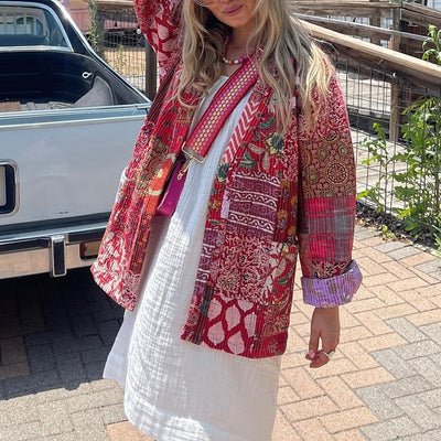 Aztek - Modern damesvest met kleurrijke print