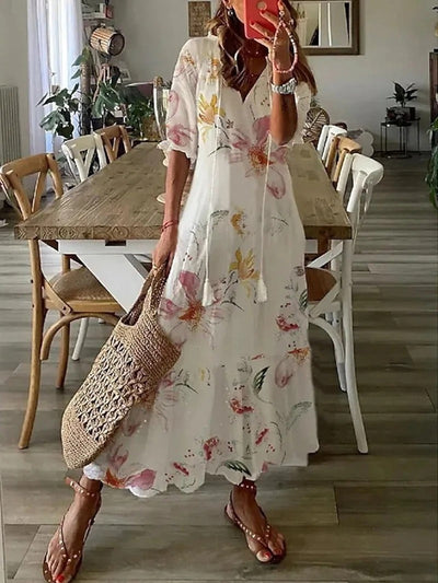 Denise - Boheemse maxi jurk