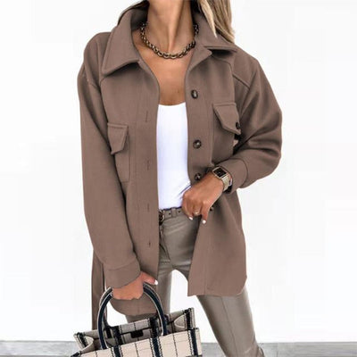 Chloe - Premium Lang Wollen Overshirt