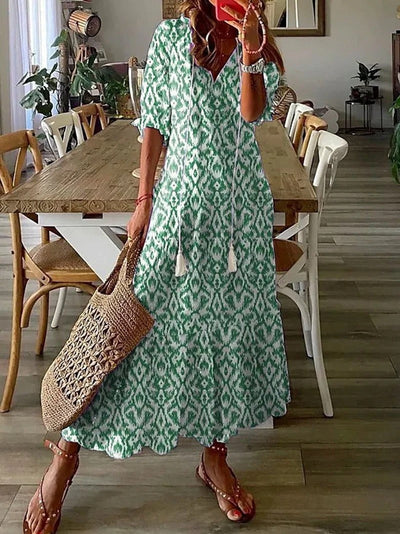 Denise - Boheemse maxi jurk