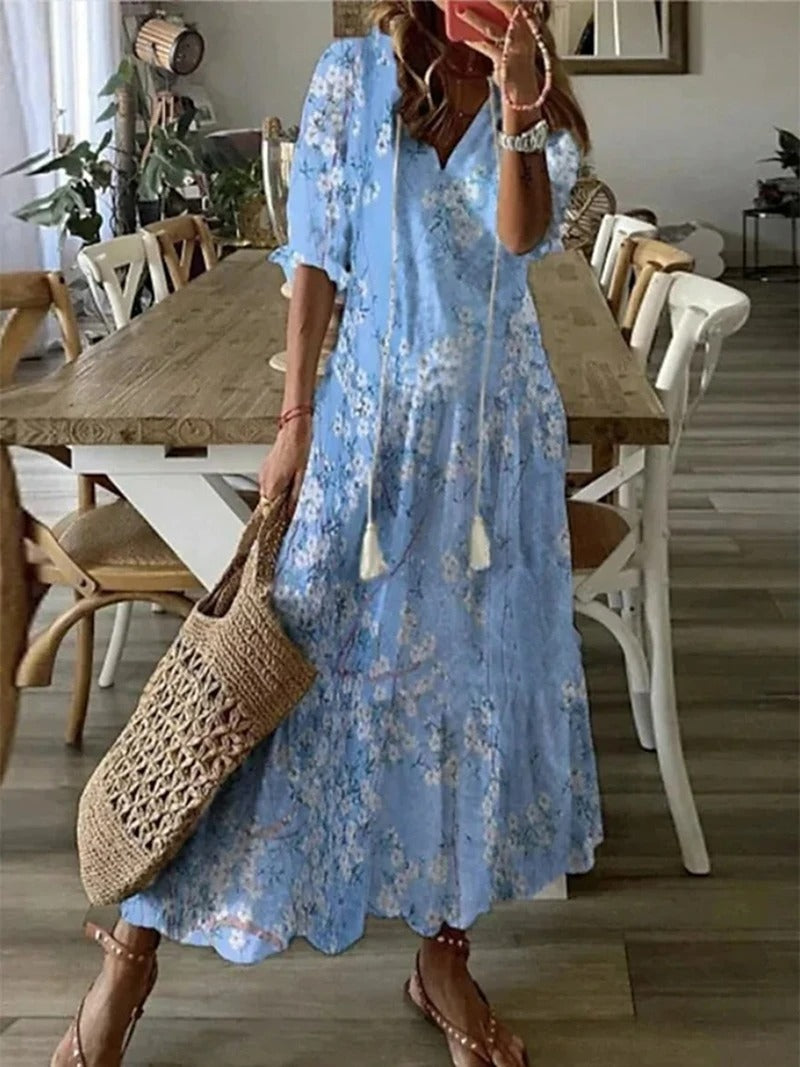Denise - Boheemse maxi jurk