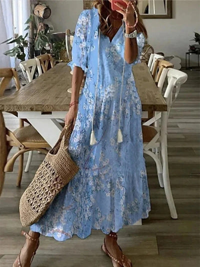 Denise - Boheemse maxi jurk