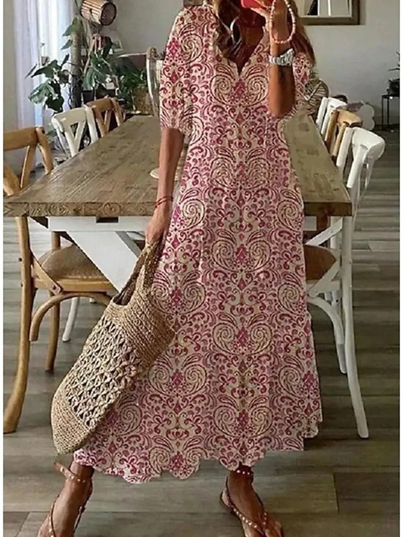 Denise - Boheemse maxi jurk