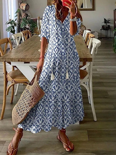 Denise - Boheemse maxi jurk