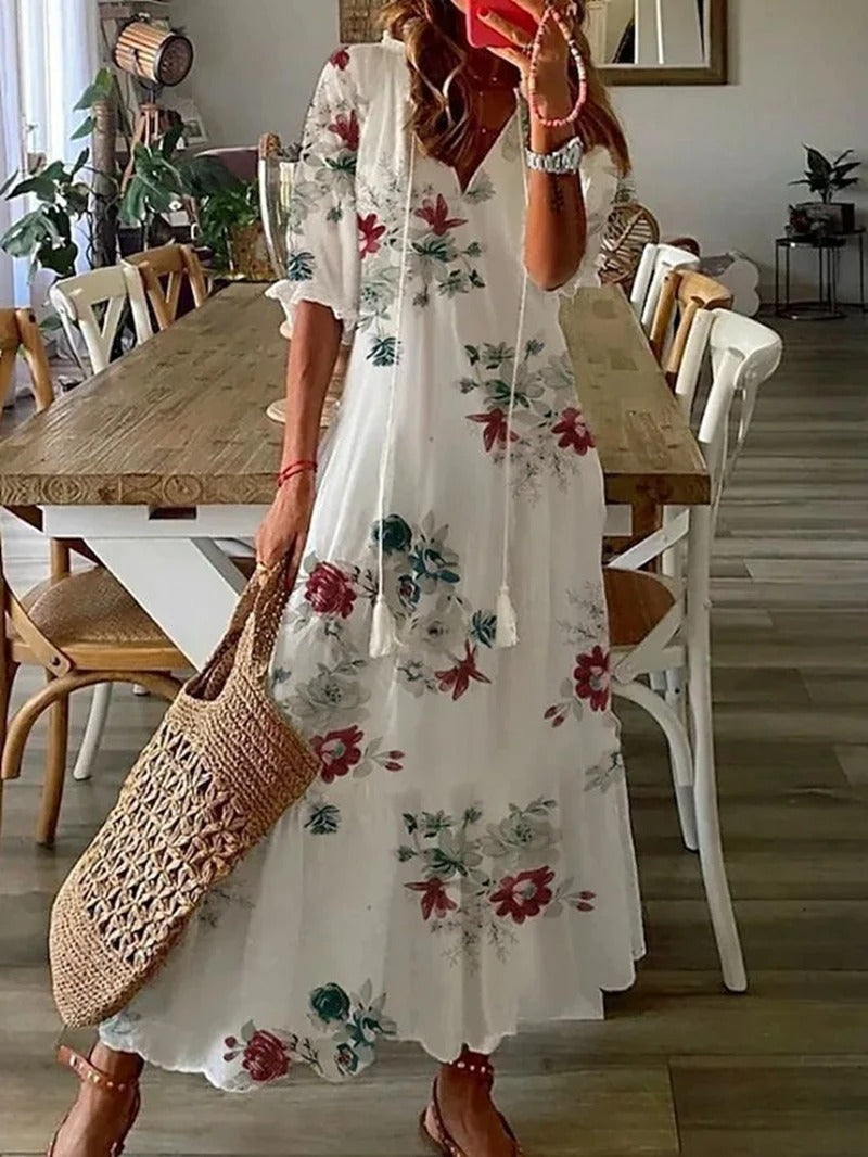Denise - Boheemse maxi jurk