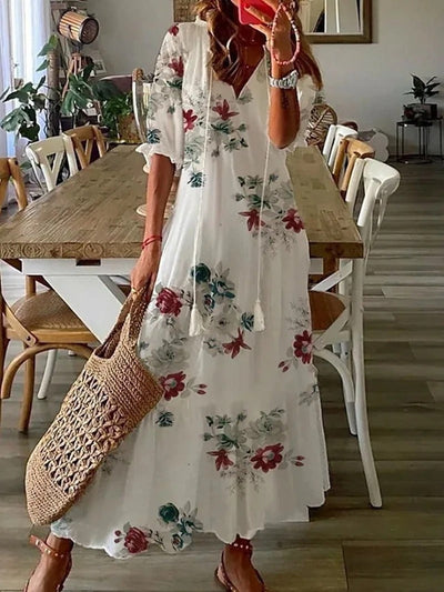 Denise - Boheemse maxi jurk